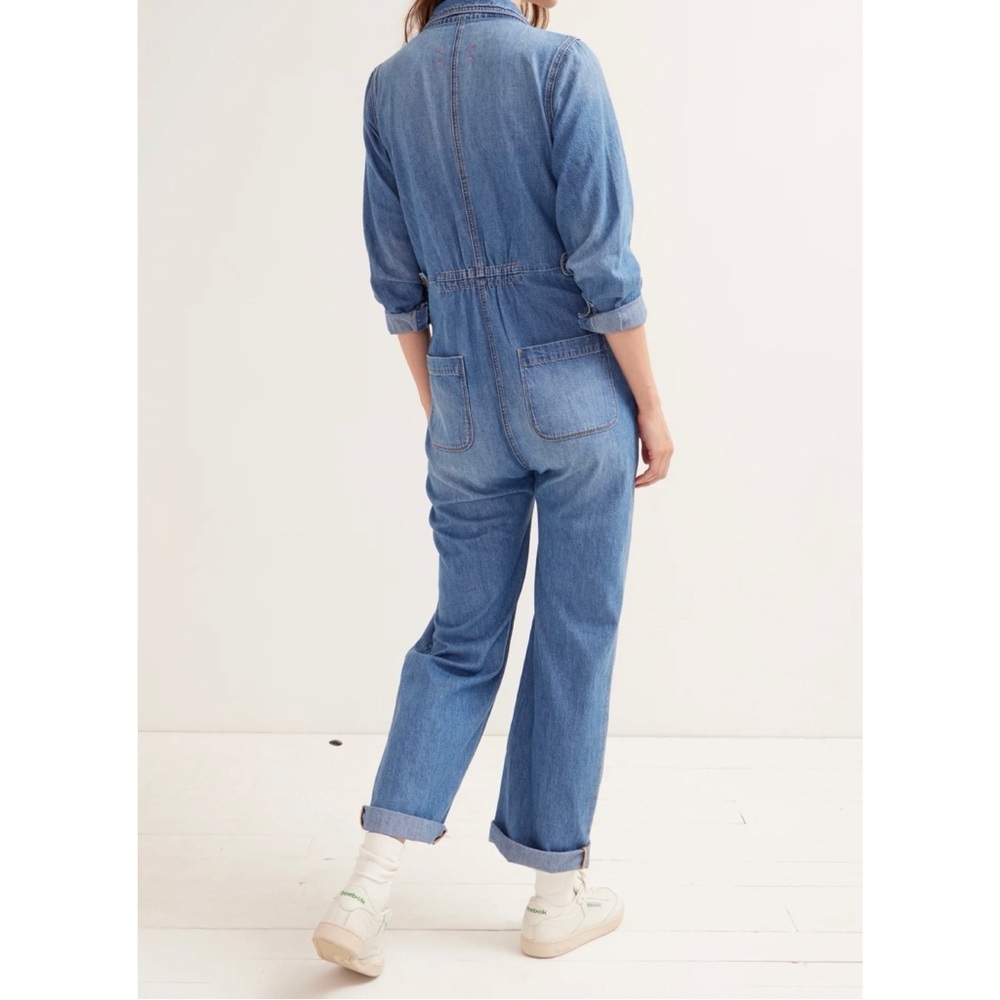 HATCH The Everyday Nursing Denim Jumpsuit - Picture 3 of 13